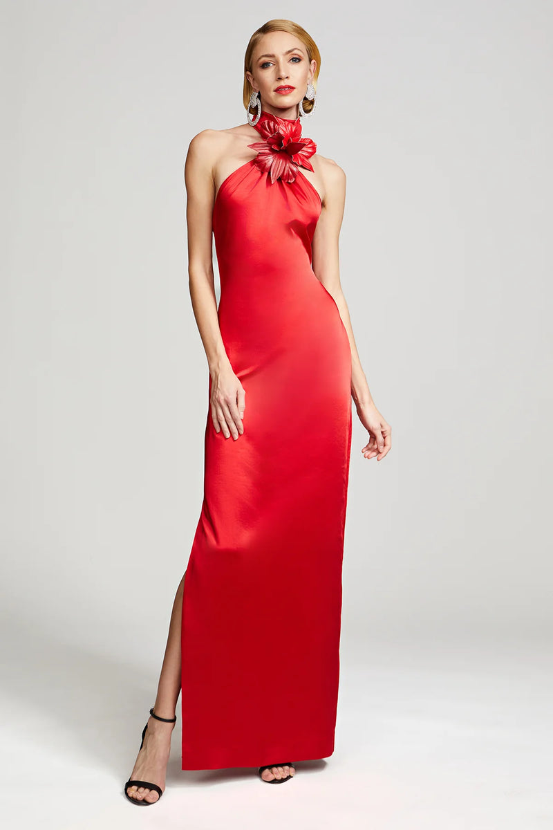 Yulia Gown Crushed Satin