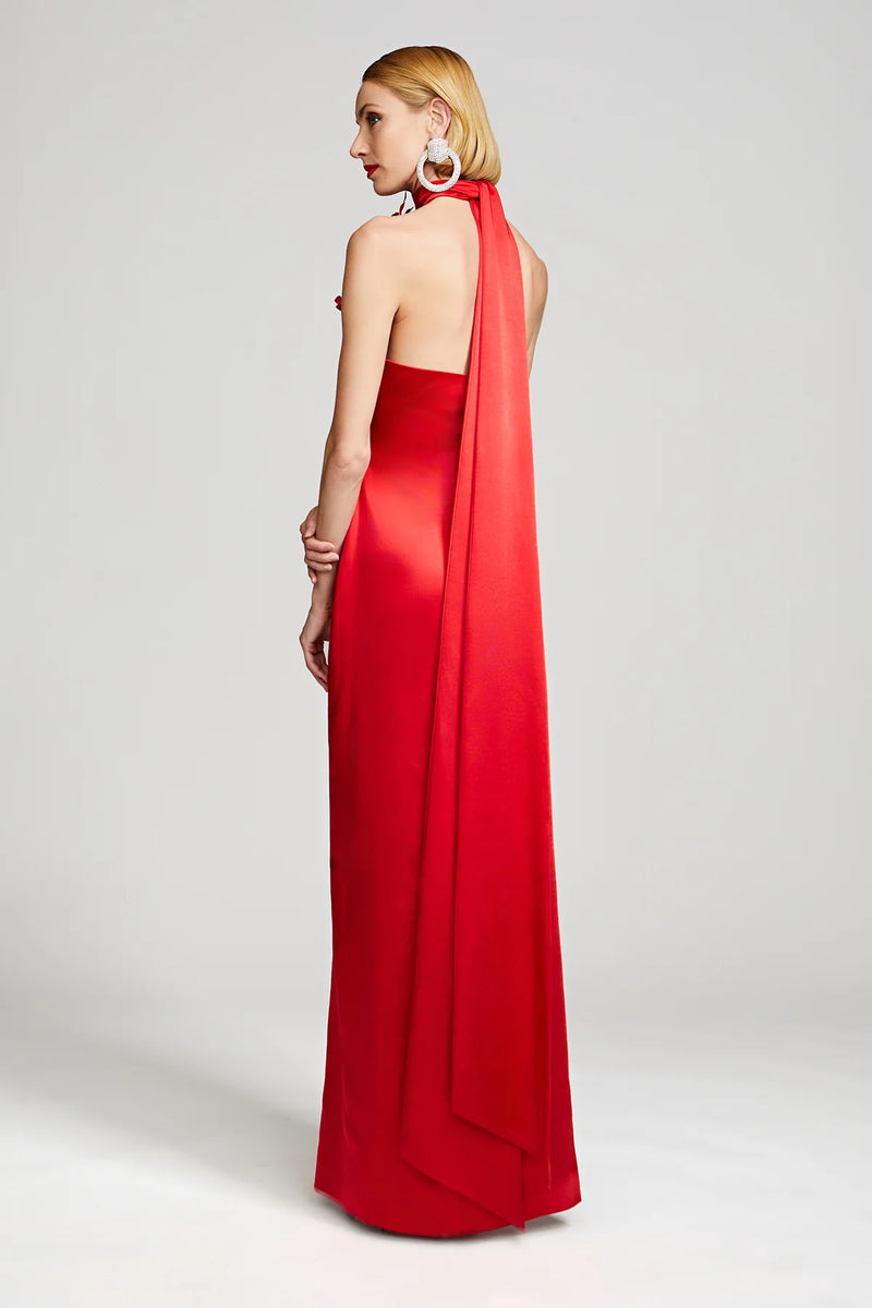 Yulia Gown Crushed Satin