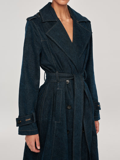 Denim Trench Coat