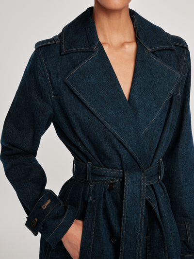 Denim Trench Coat