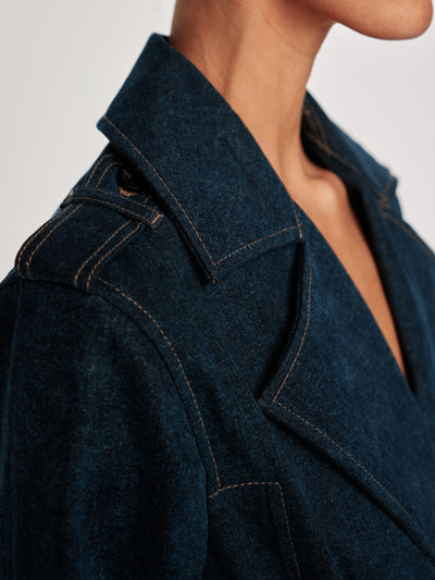 Denim Trench Coat