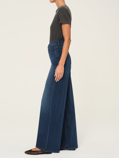 Hepburn Wide Leg  Instasculpt Jeans in Stream