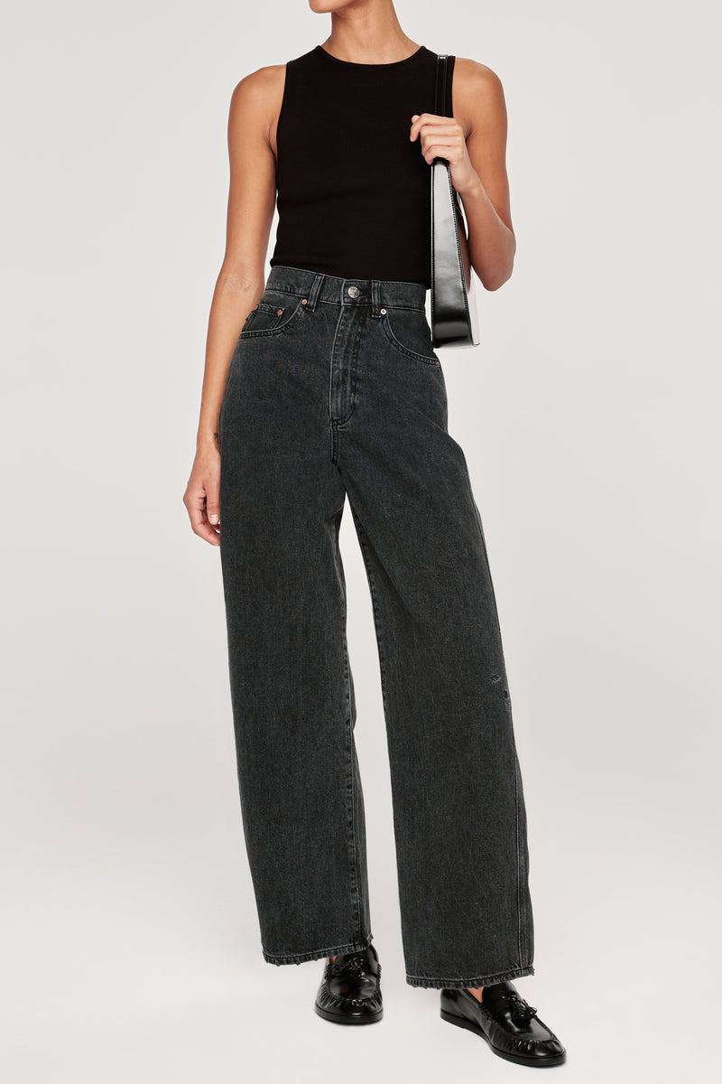 Taylor High Rise Barrel Jeans In NightSwape