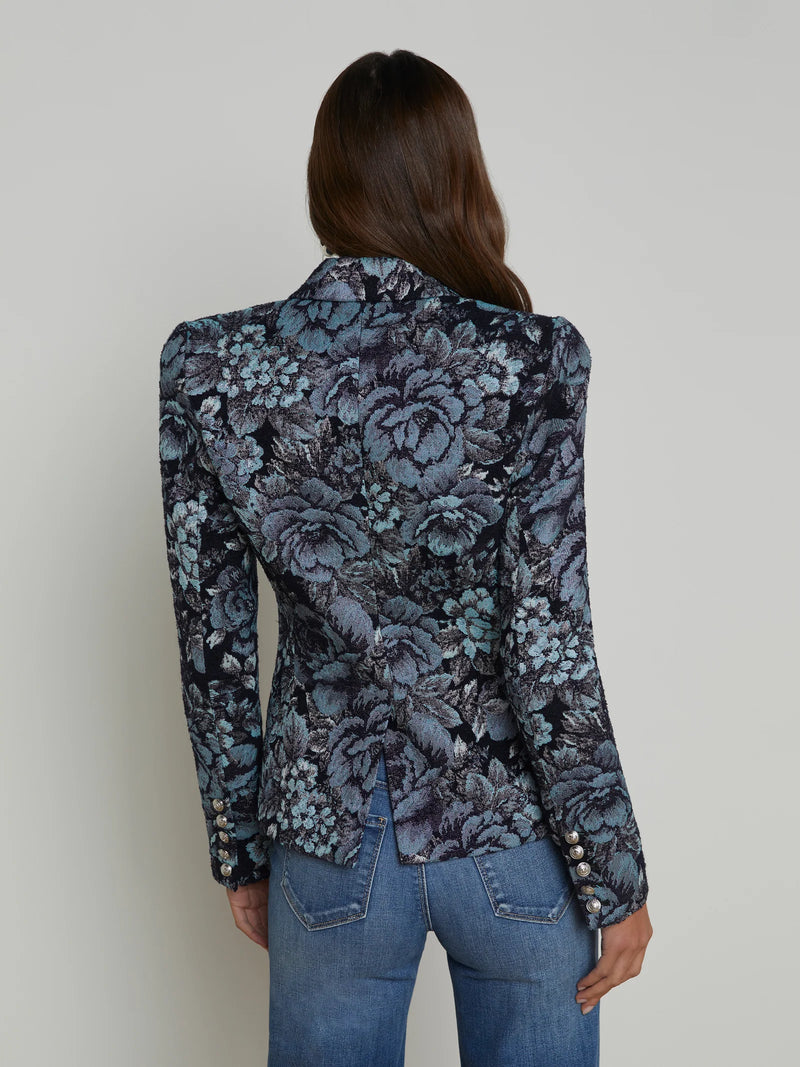 Bethany Blazer In Black Midnight Floral