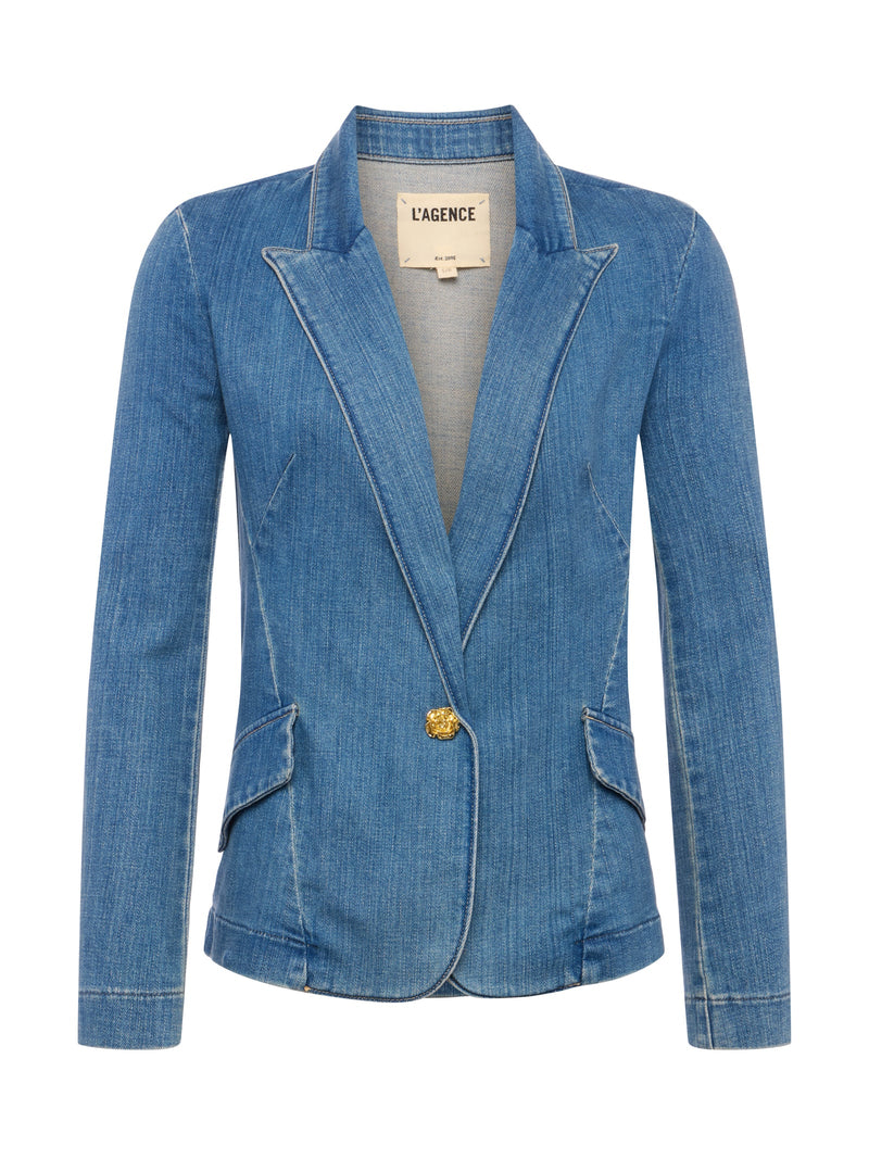 Baldwin Denim Blazer In Provo