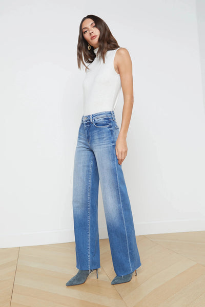 Scottie H/R Wide Leg by L'agence-L'AGENCE-Tocca Finita