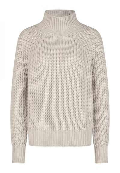 Turtle Neck Sweater In Blush Strick