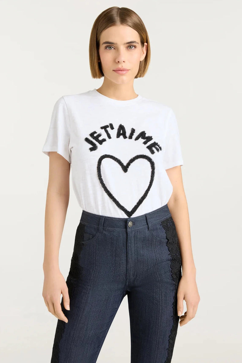 Je Taime Heart T- Shirt