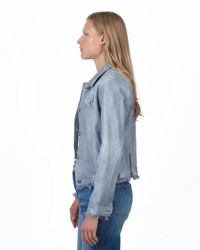 Alexa Patina Leather Jacket Steel-Jakett Ny-Tocca Finita