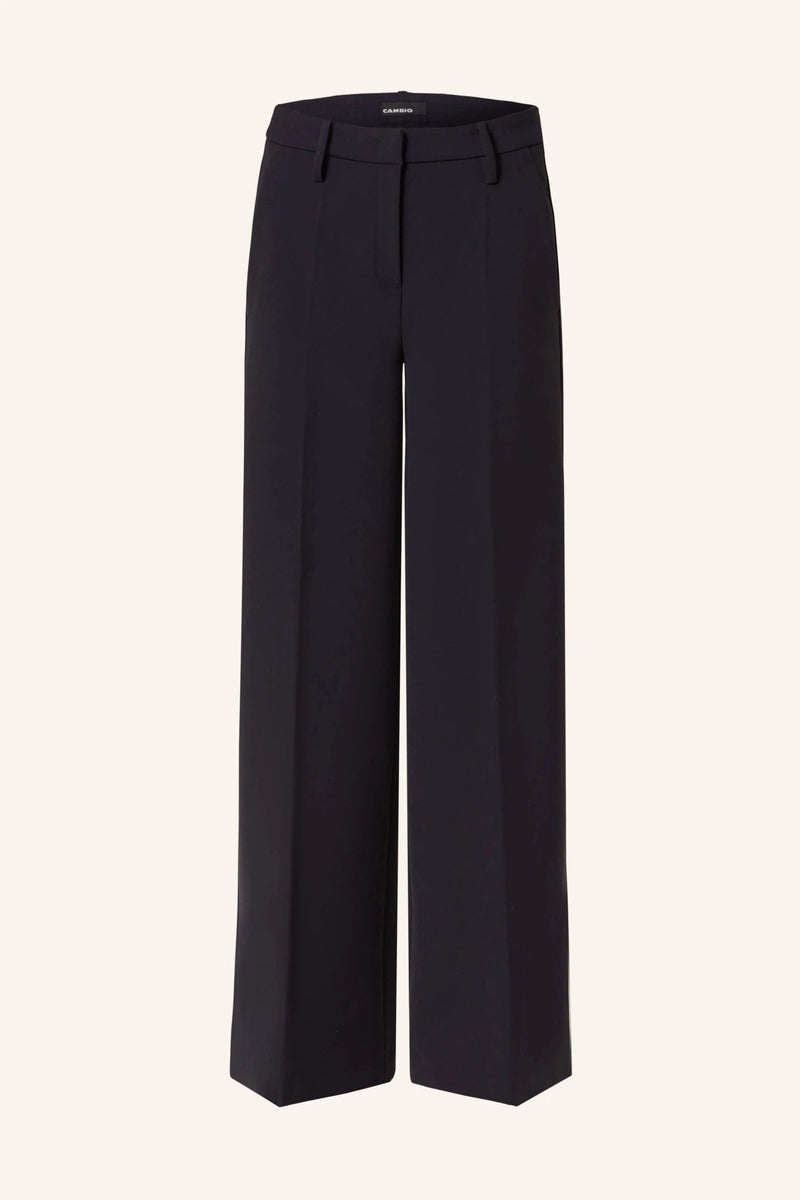 Alva Trouser in Dark Navy-Cambio-Tocca Finita