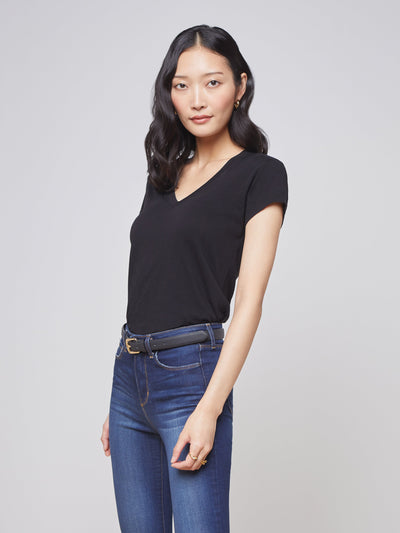 Becca V Neck Tee-L'Agence-Tocca Finita