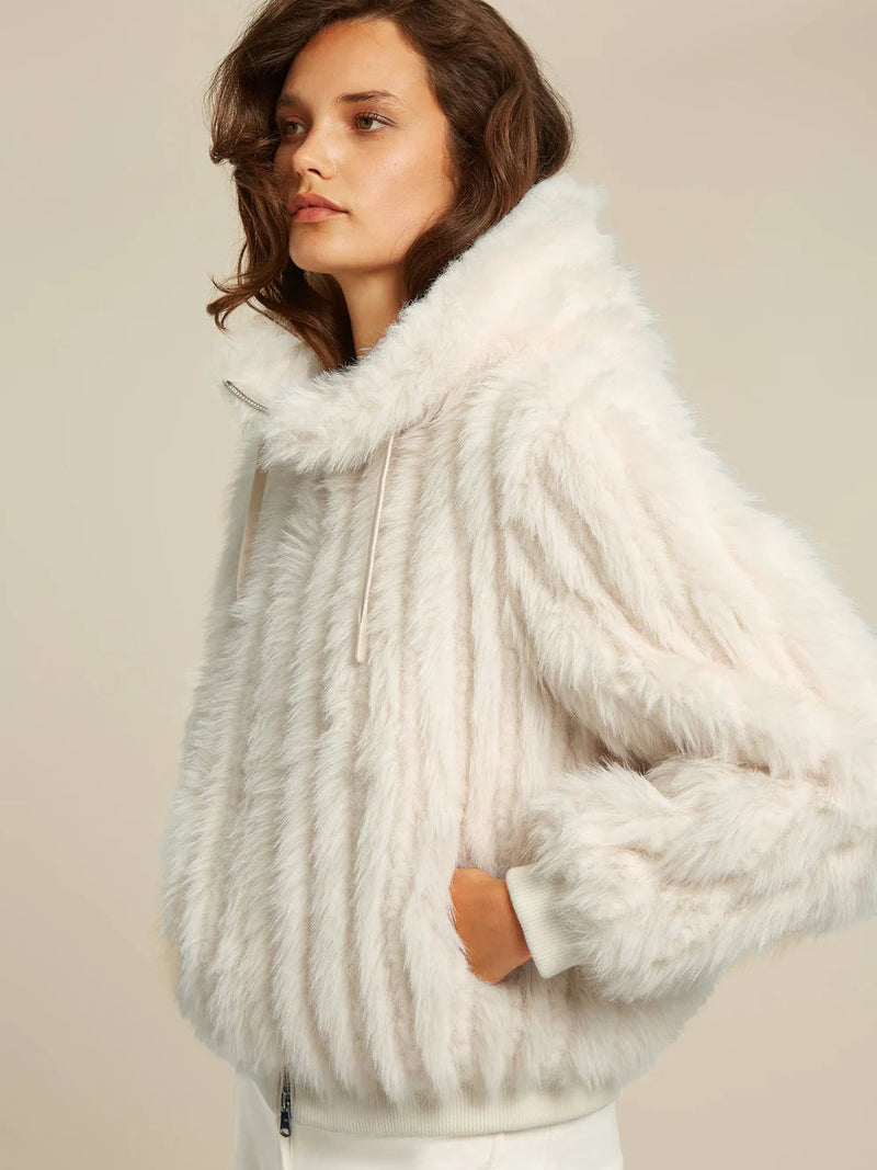 Birdie Jacket In Off White-Beaumont Coats-Tocca Finita