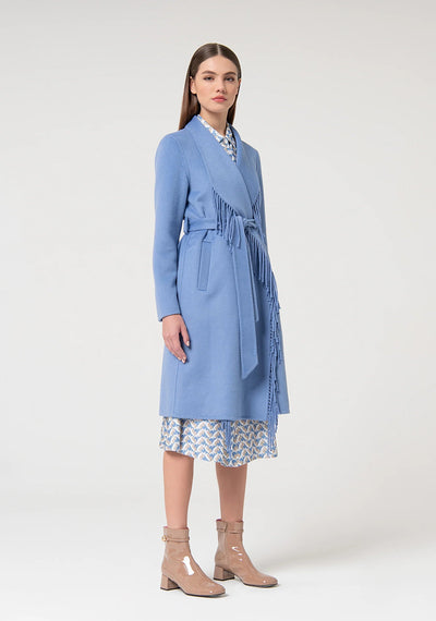 Blue Long Coat-Fracomina-Tocca Finita