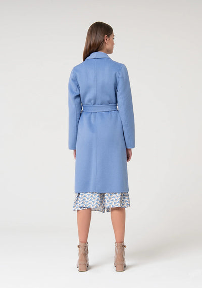 Blue Long Coat-Fracomina-Tocca Finita