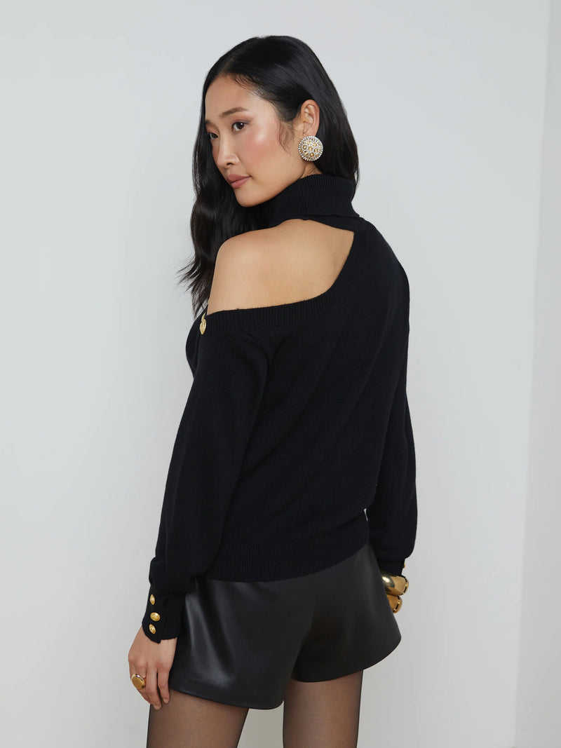 Brixie Cutout Turtleneck-L&