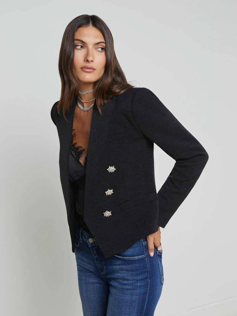 Brooke Blazer in Black Crystal-L&