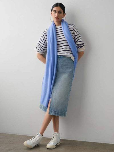 Cashmere Travel Wrap-White And Warren-Tocca Finita