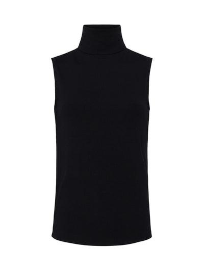 Ceci Sleeveless Turtle Neck In Black-L'Agence-Tocca Finita