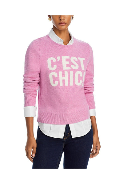 C'est Chic Graphic Crewneck Pullover-Cinq A Sept-Tocca Finita