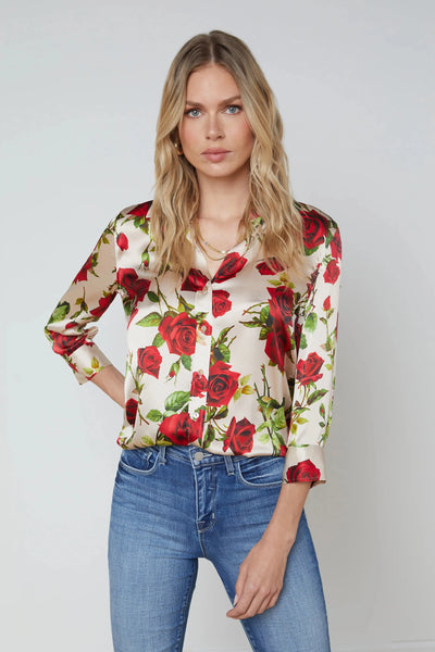 Dani 3/4 Sleeve Blouse in Red Sand-L'Agence-Tocca Finita