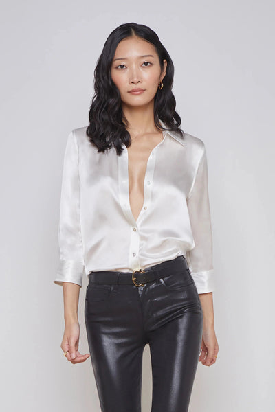 Dani Blouse in Ivory-L'Agence-Tocca Finita