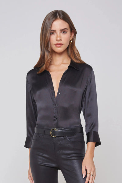 Dani Silk Blouse In Black-L'Agence-Tocca Finita