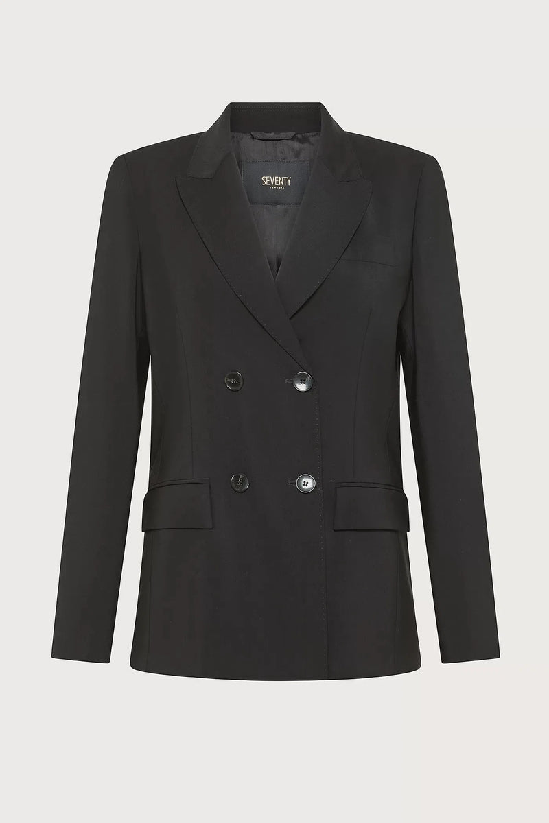 Double Breasted Jacket In Cool Wool-Seventy-Tocca Finita