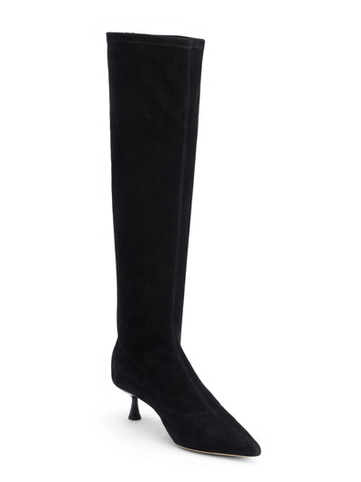 Emilie Suede Kitten Heel Boot In Black-L'Agence-Tocca Finita