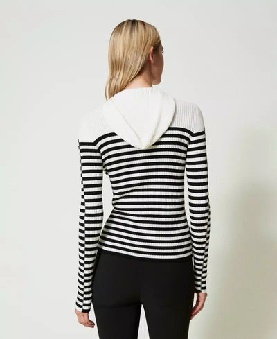 Fitted Striped Jumper-TWINSET-Tocca Finita