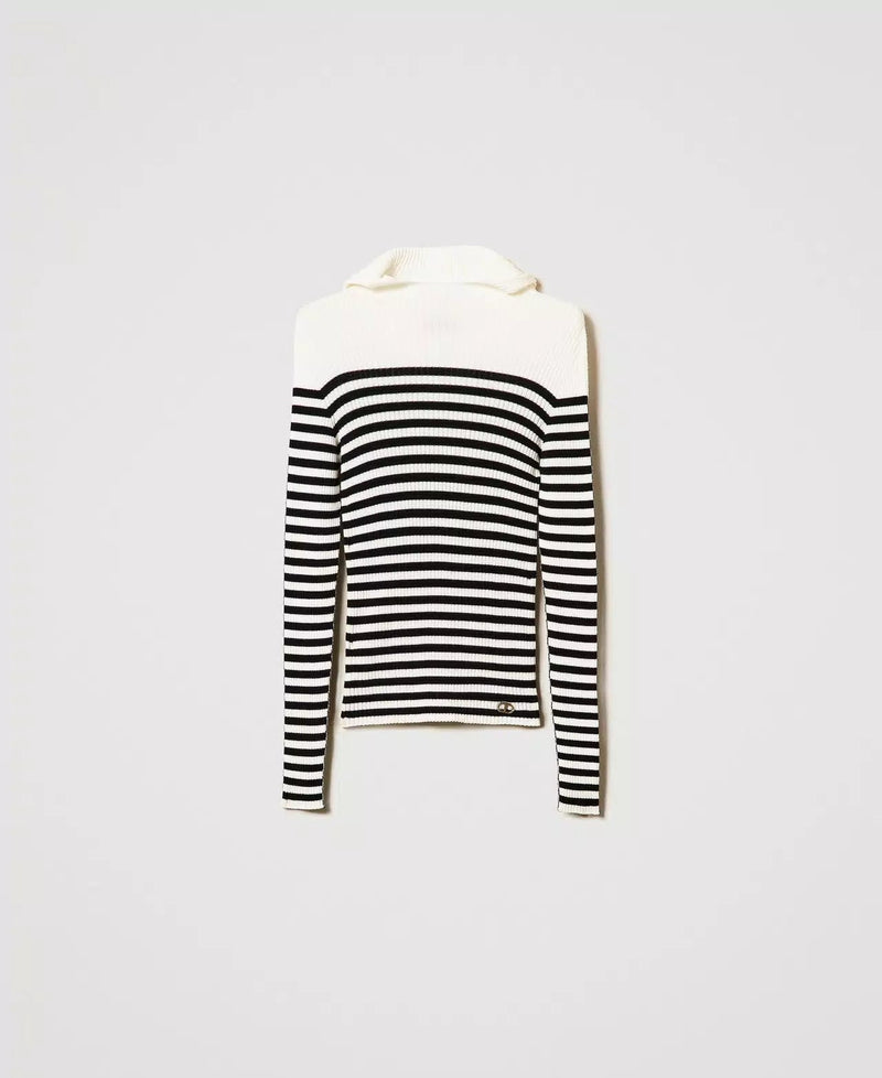 Fitted Striped Jumper-TWINSET-Tocca Finita