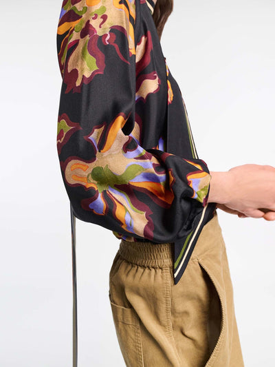 Floral Seductive Silk Blouse-Dorothee Schumacher-Tocca Finita