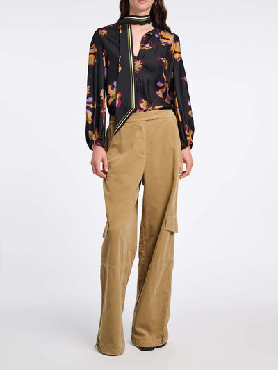 Floral Seductive Silk Blouse-Dorothee Schumacher-Tocca Finita