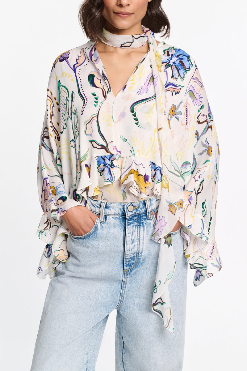 Floral Twist Blouse