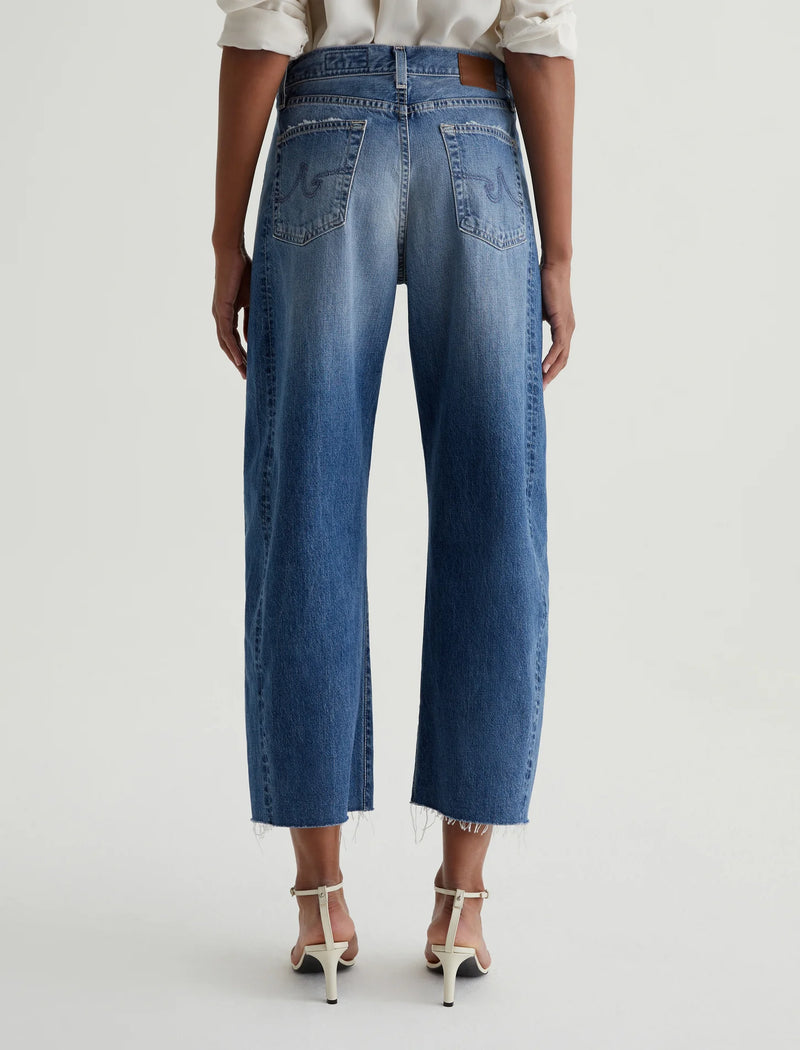 Hattie High-Rise Barrel Crop in Gemini Jeans-AG Jeans-Tocca Finita