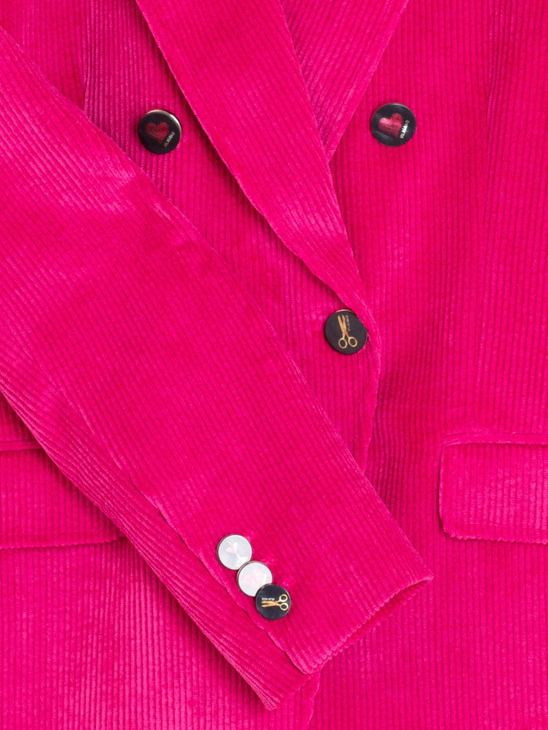 Ingrid Cherry Corduroy Blazer-Vilagallo-Tocca Finita