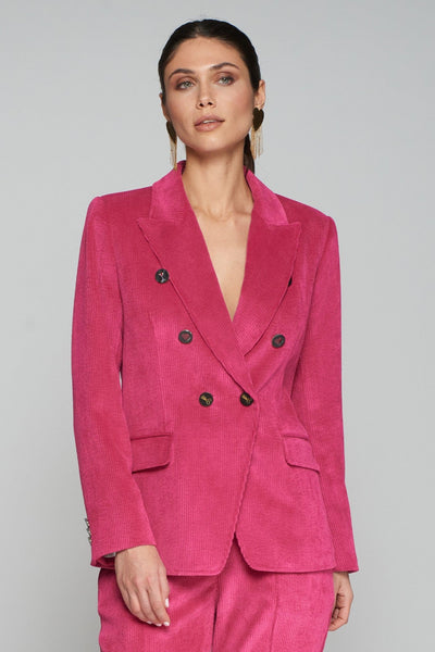 Ingrid Cherry Corduroy Blazer-Vilagallo-Tocca Finita