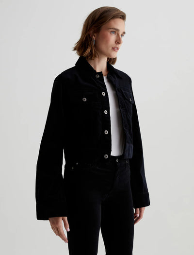 Isa Jacket Black Corduroy-AG Jeans-Tocca Finita