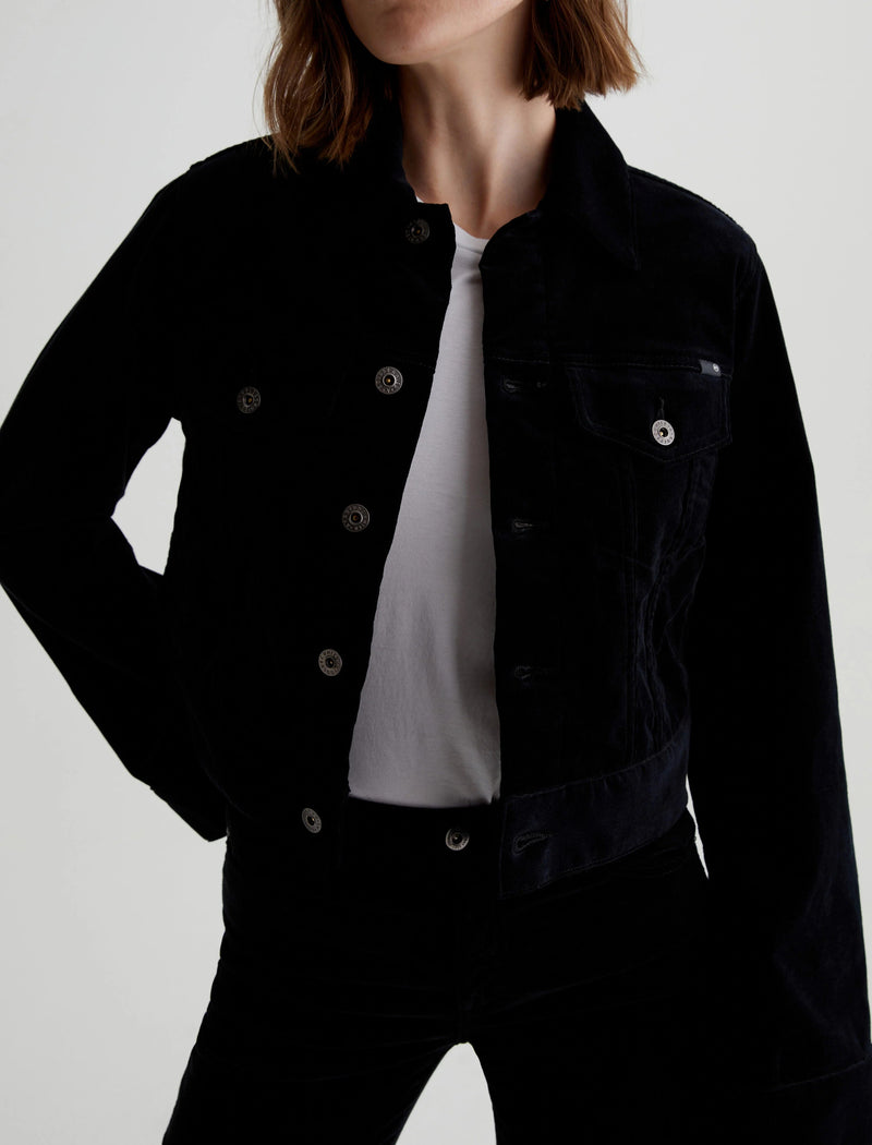 Isa Jacket Black Corduroy-AG Jeans-Tocca Finita