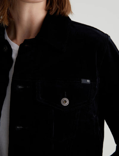 Isa Jacket Black Corduroy-AG Jeans-Tocca Finita