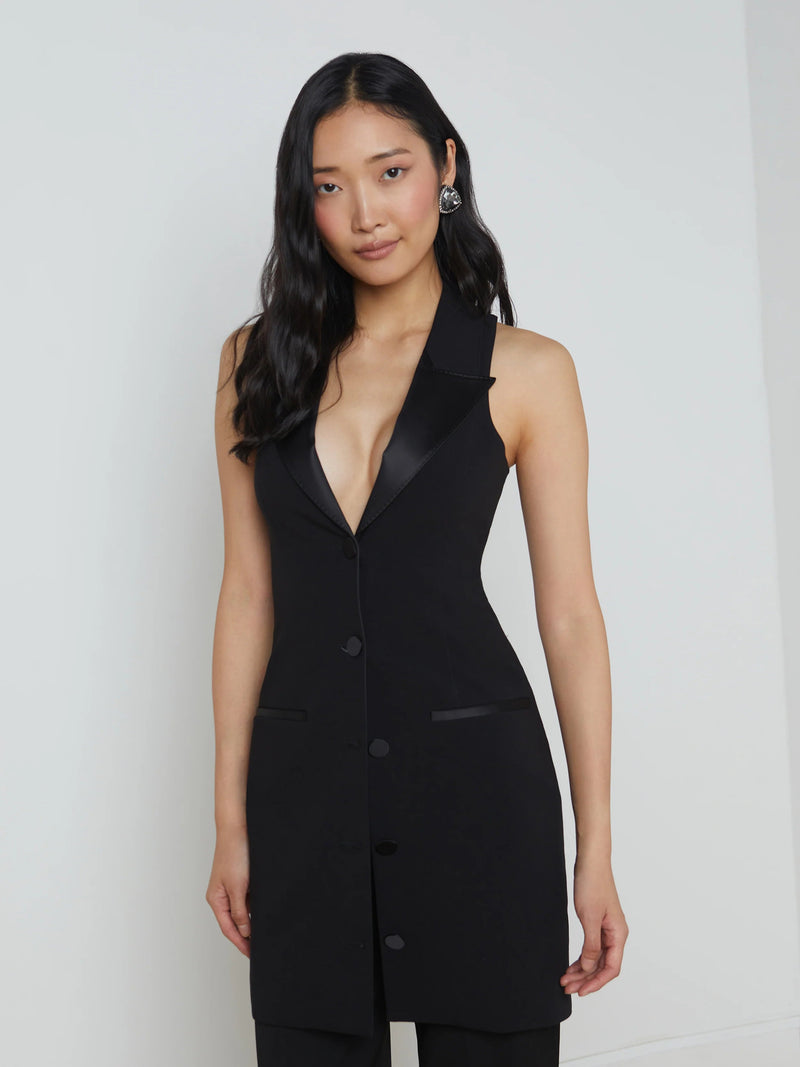 Jazlynn Tuxedo Mini Dress-L&