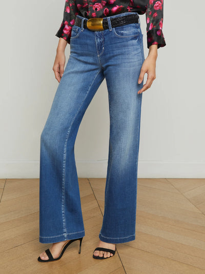 Joanne L/R Wide Leg Denim Palermo-L'Agence-Tocca Finita