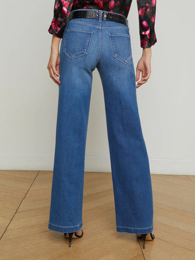 Joanne L/R Wide Leg Denim Palermo-L'Agence-Tocca Finita