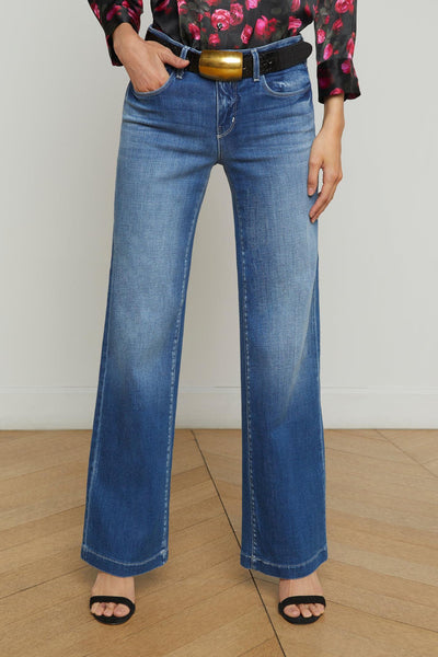 Joanne L/R Wide Leg Denim Palermo-L'Agence-Tocca Finita