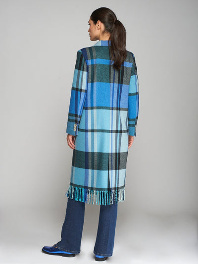 Katherine Blue Blanket Coat-Vilagallo-Tocca Finita