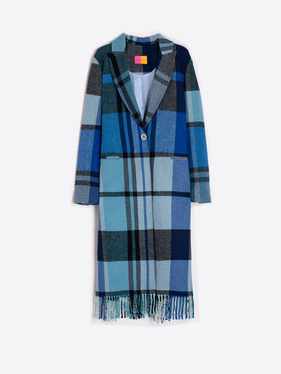 Katherine Blue Blanket Coat-Vilagallo-Tocca Finita