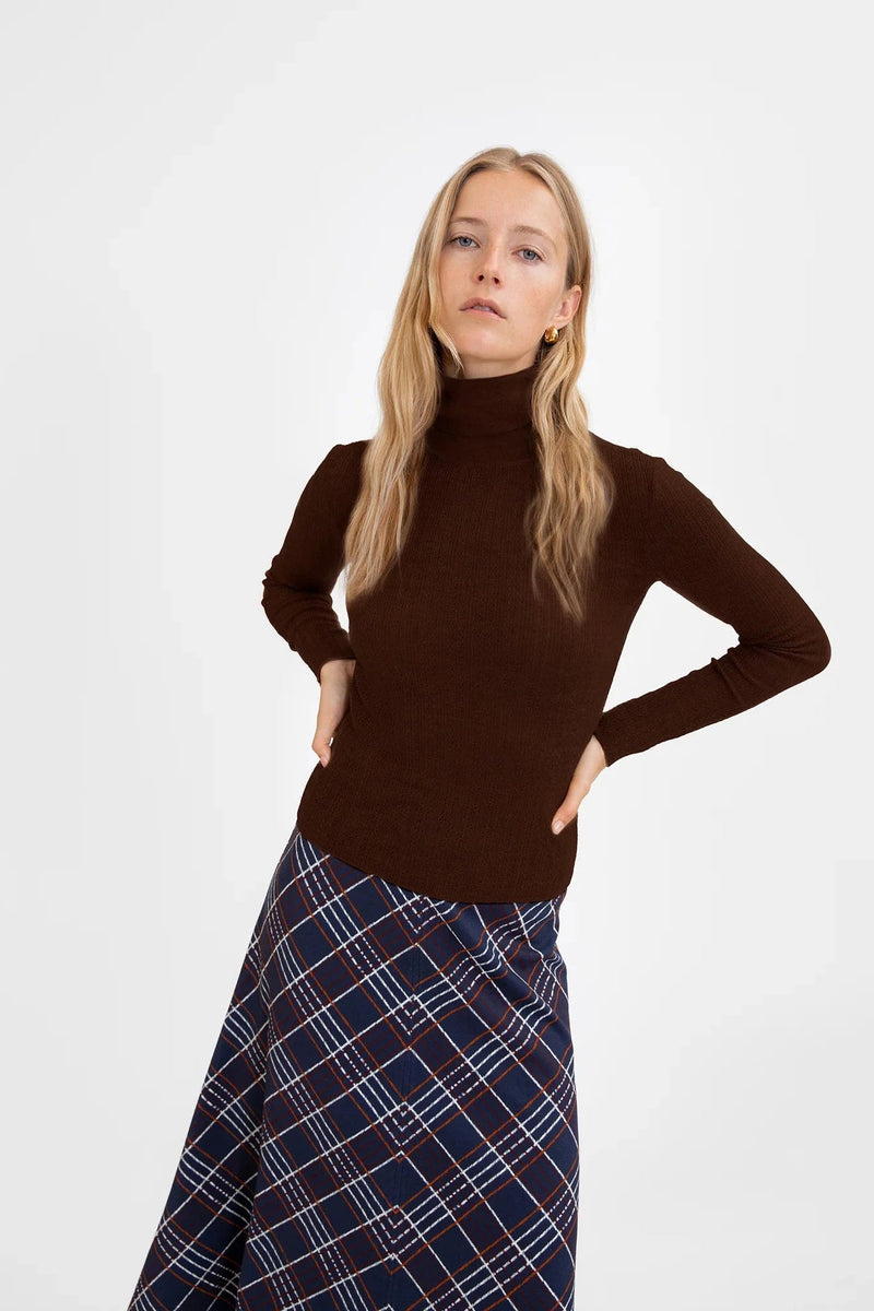 Kayden Turtleneck In Oxblood-Tanya Taylor-Tocca Finita