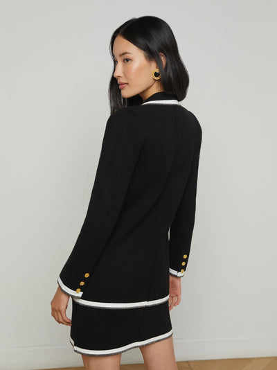 Kenji Boyfriend Blazer In Black and Gold