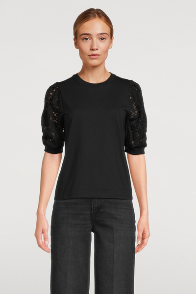 Lace Sleeve Frankie Tee-Frame-Tocca Finita