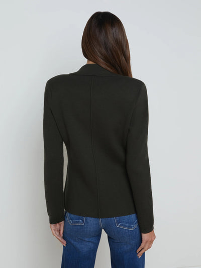 Lacey Knit Blazer In Olive-L'Agence-Tocca Finita