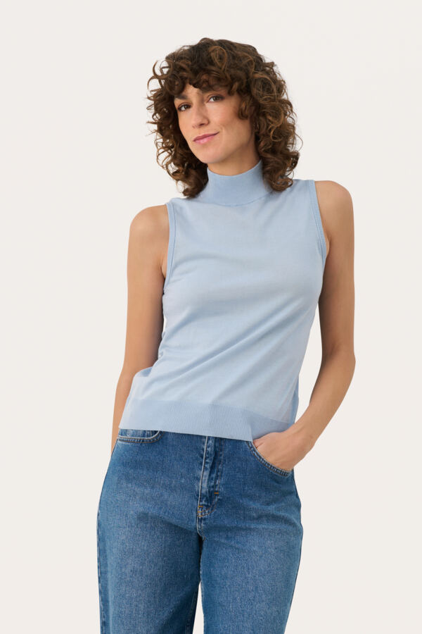 Lise Knit Top In Chambray-Part Two-Tocca Finita